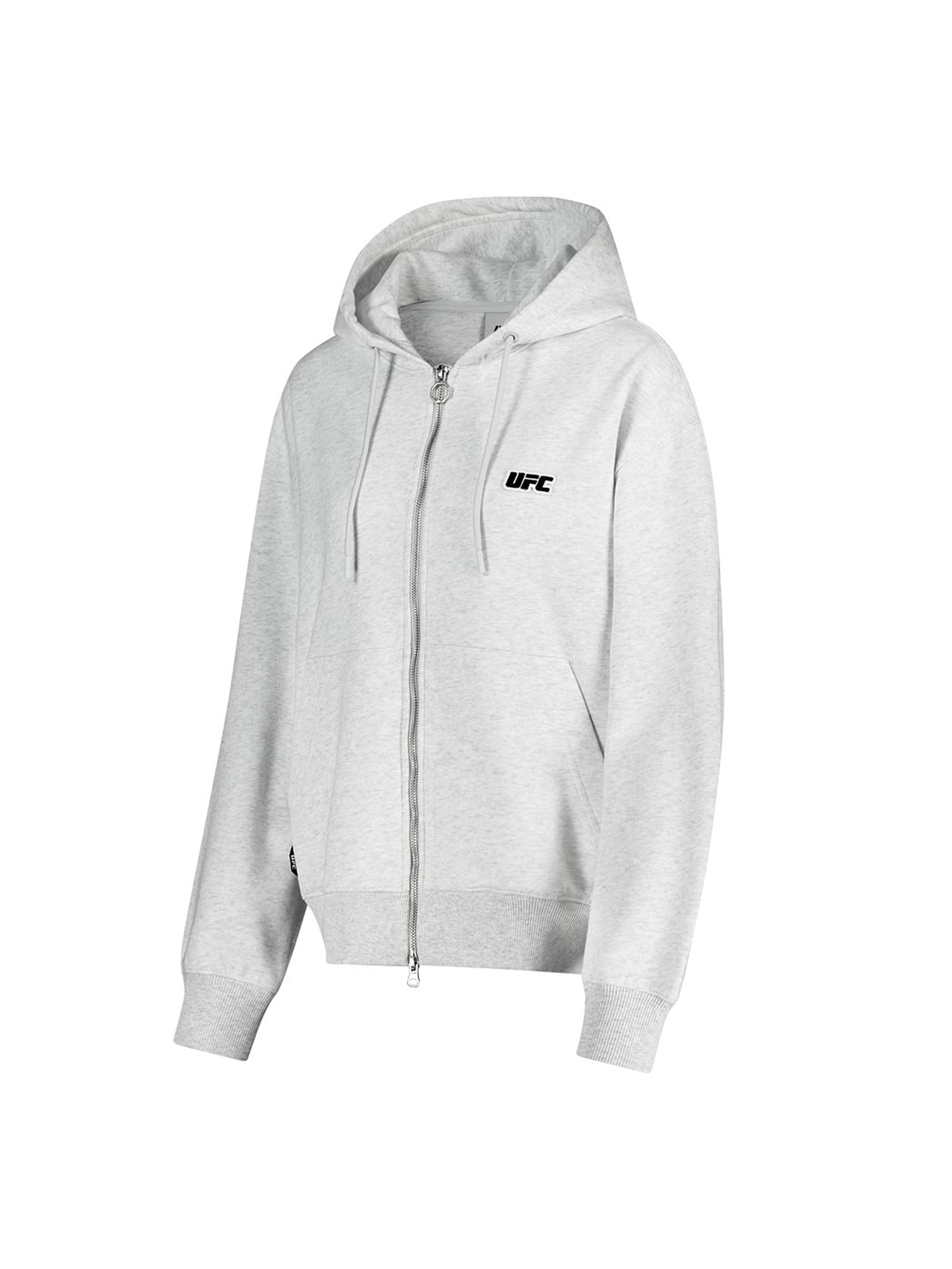 UFC Basic Relaxed Fit Hoodie, Heather Gray