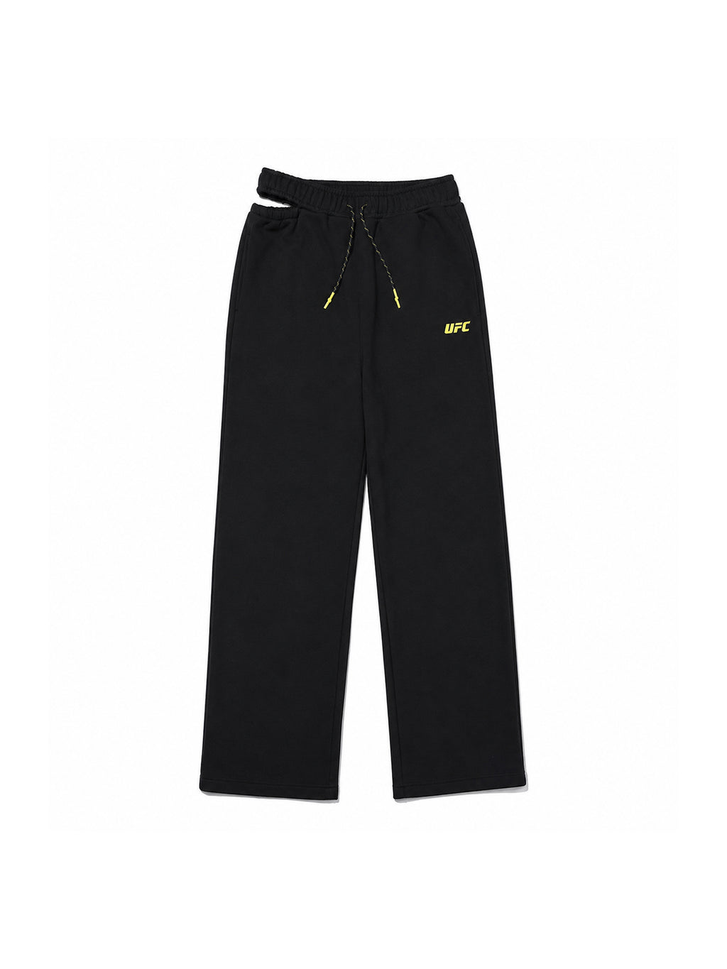 UFC Basic Wide-Leg Pants with Slits, Black