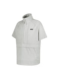 UFC Basic Short-Sleeved Anorak Jacket, Relaxed Fit, Light Gray