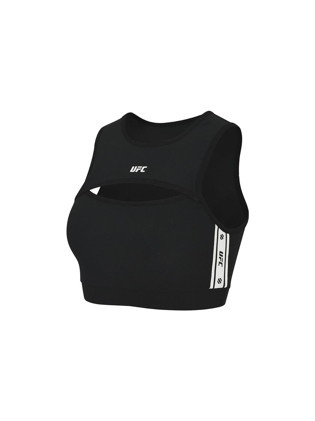 UFC Line Cropped Sleeveless Top, Black