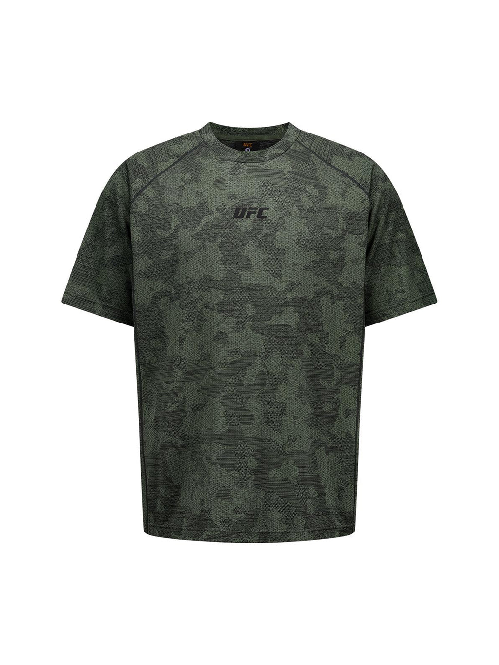 UFC T-shirt with a camouflage print, loose fit, short sleeves, khaki