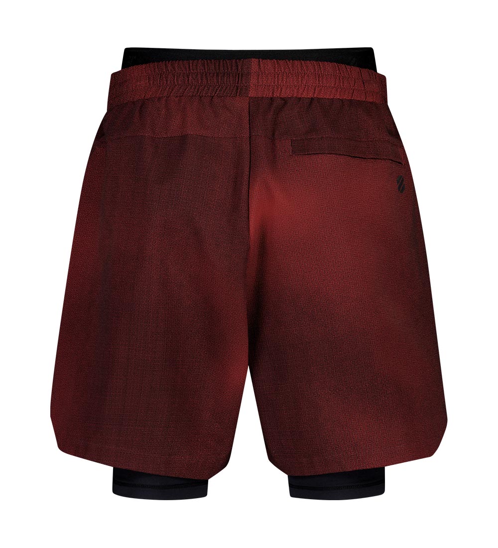 UFC Blaze+ Relaxed Fit Hybrid Shorts, 5 Inches, Red