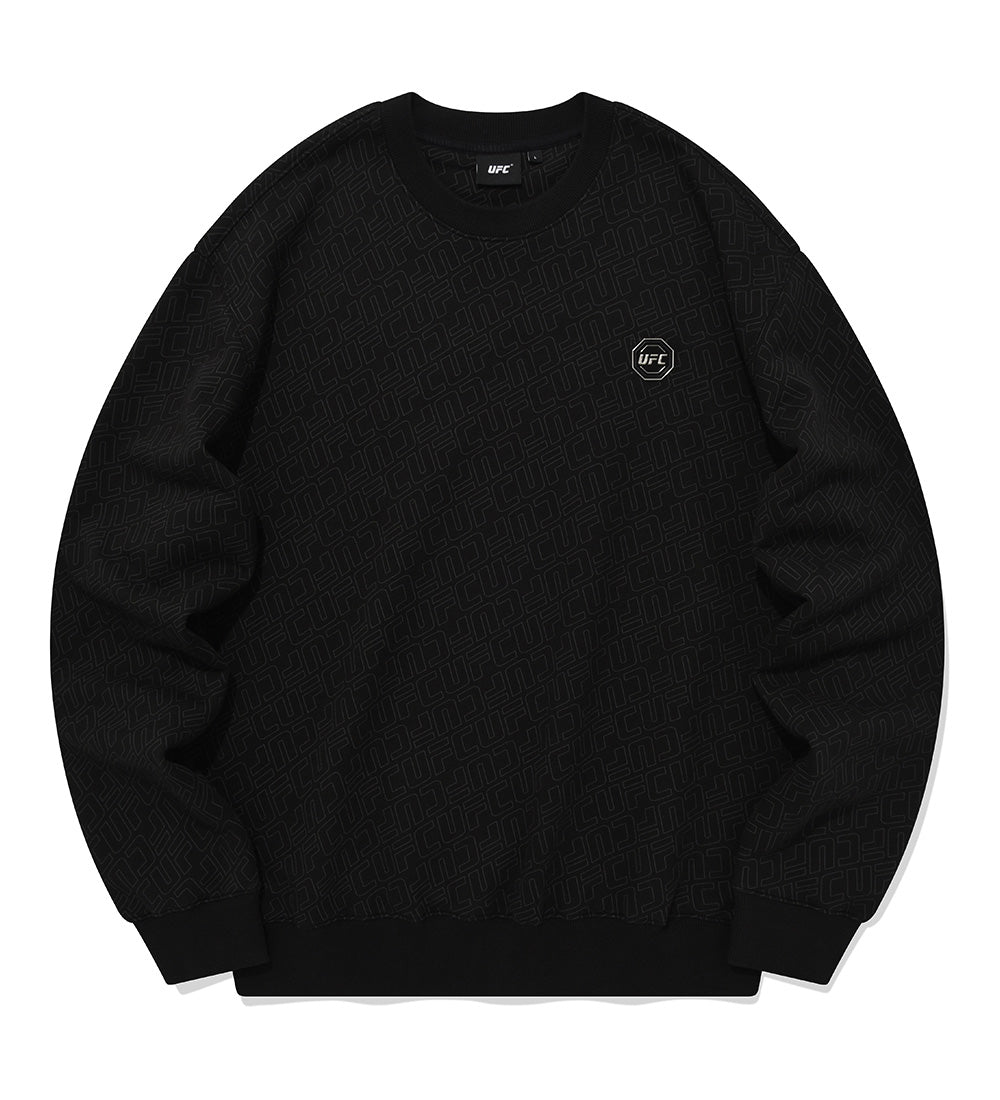 UFC Line Monogram Relaxed-Fit Sweatshirt, Black