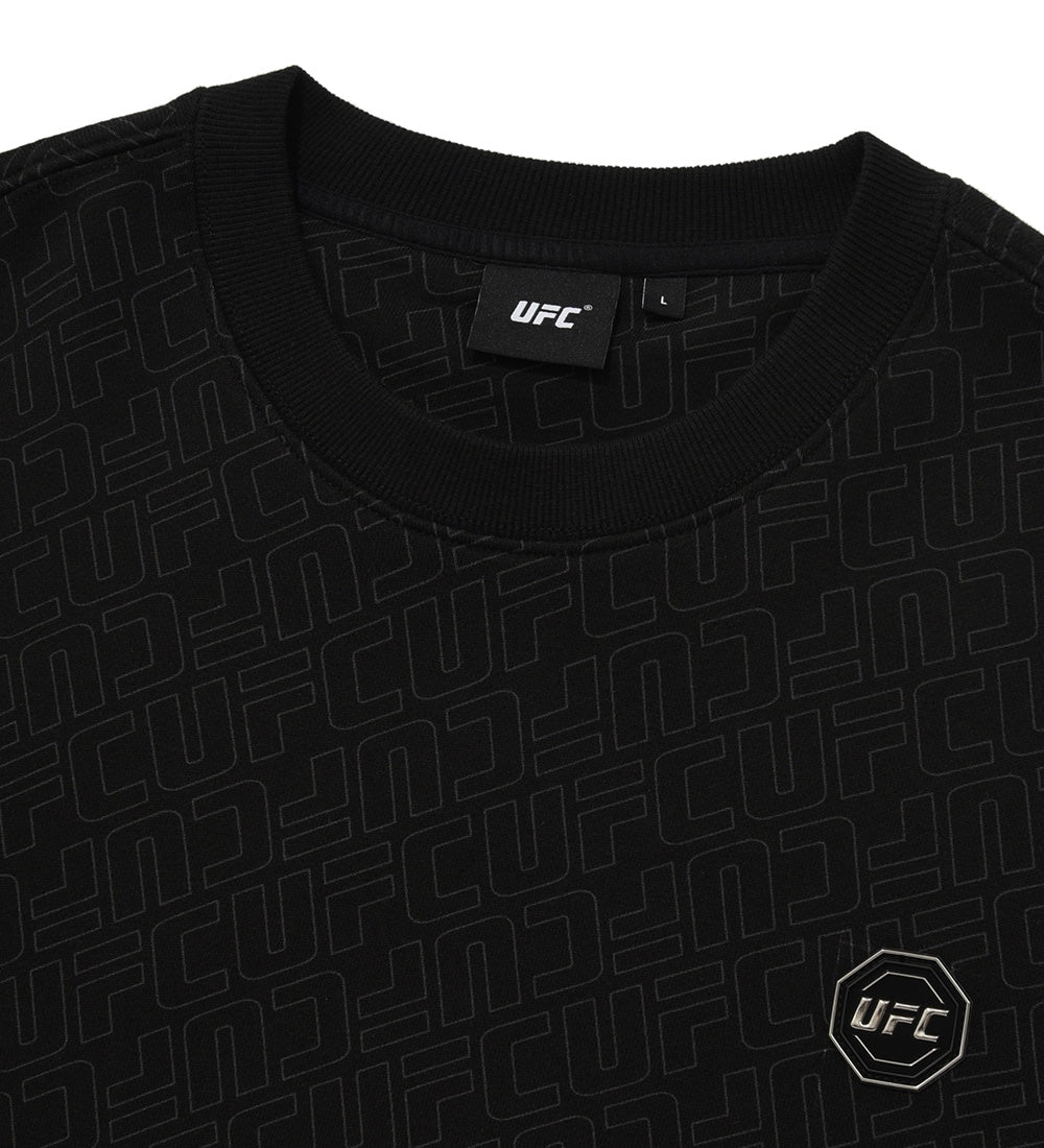 UFC Line Monogram Relaxed-Fit Sweatshirt, Black