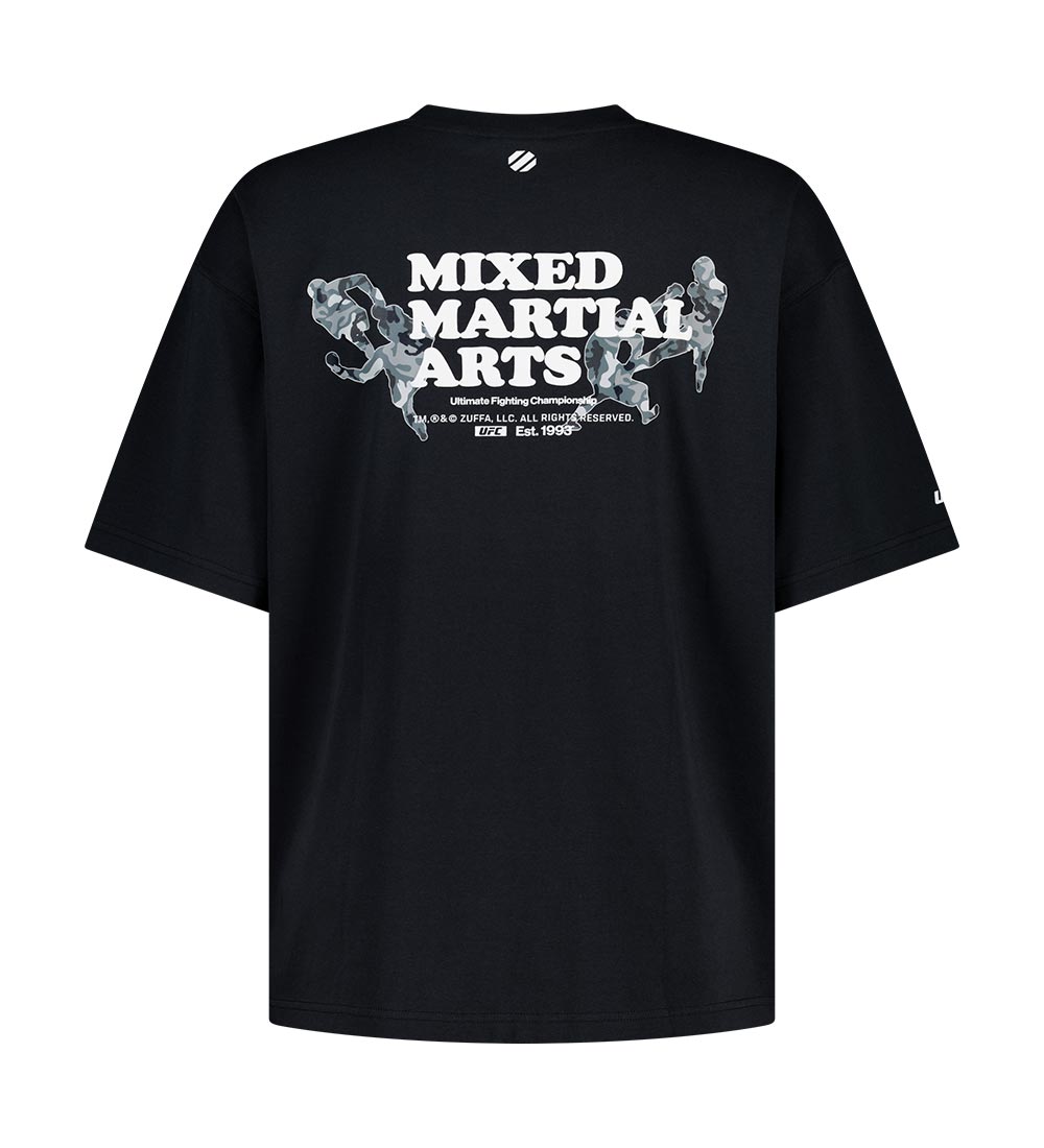 UFC MMA Relaxed-Fit Short-Sleeve T-Shirt, Black