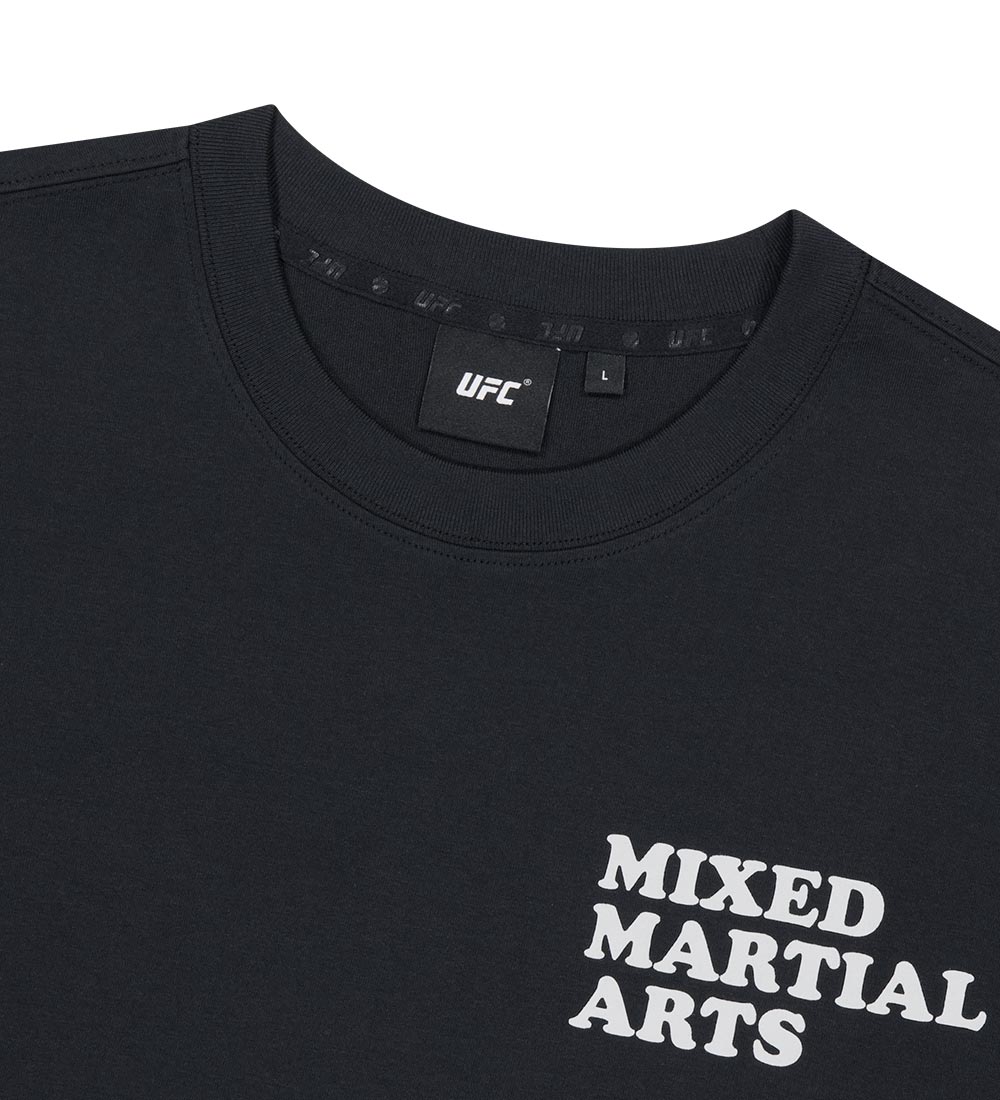 UFC MMA Relaxed-Fit Short-Sleeve T-Shirt, Black