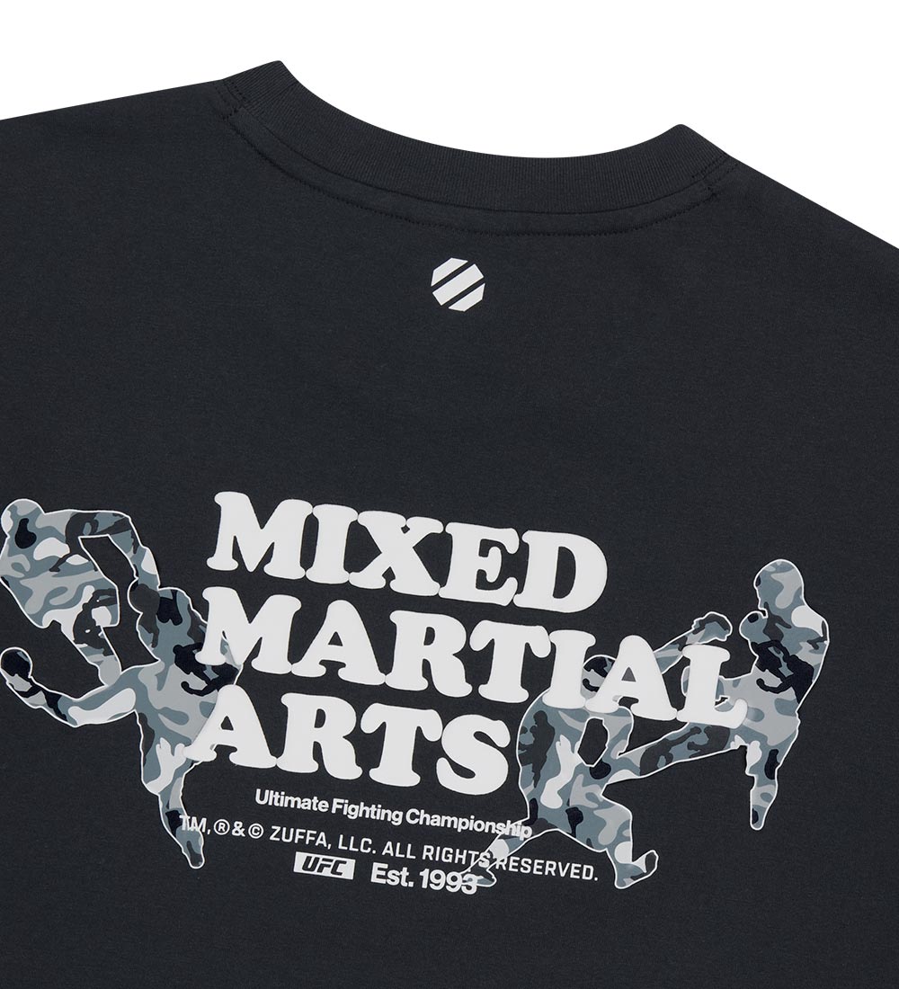 UFC MMA Relaxed-Fit Short-Sleeve T-Shirt, Black