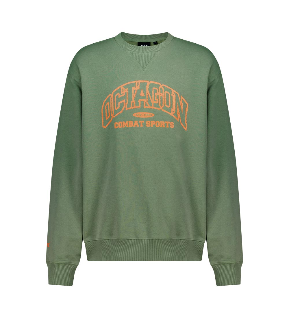 UFC Octagon Relaxed-Fit Crewneck Sweatshirt, Light Khaki