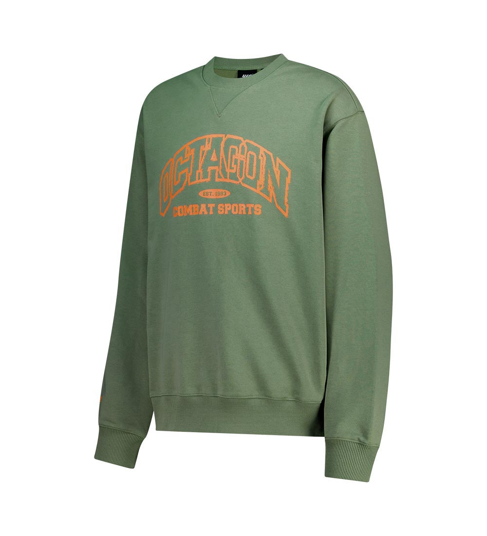 UFC Octagon Relaxed-Fit Crewneck Sweatshirt, Light Khaki