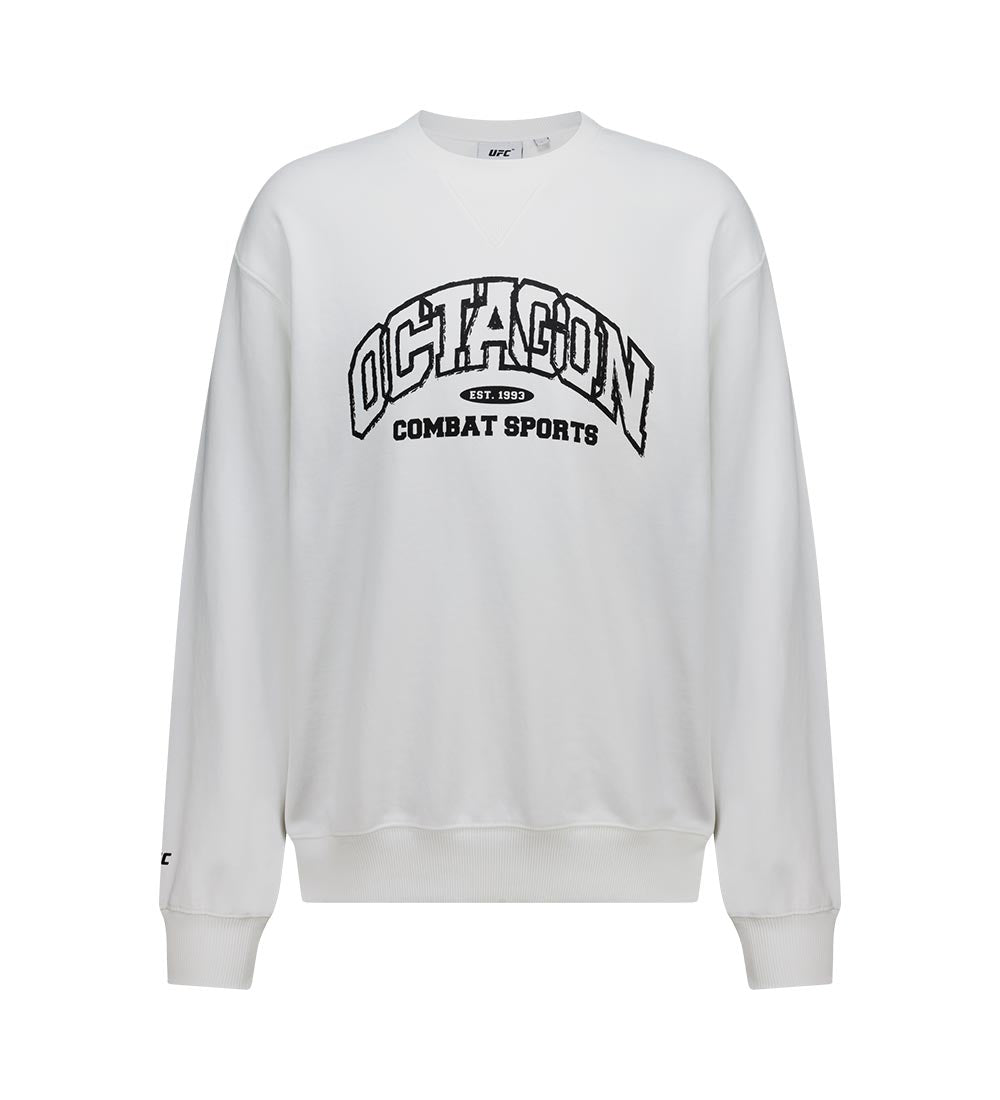UFC Octagon Relaxed Fit Crewneck Off-White