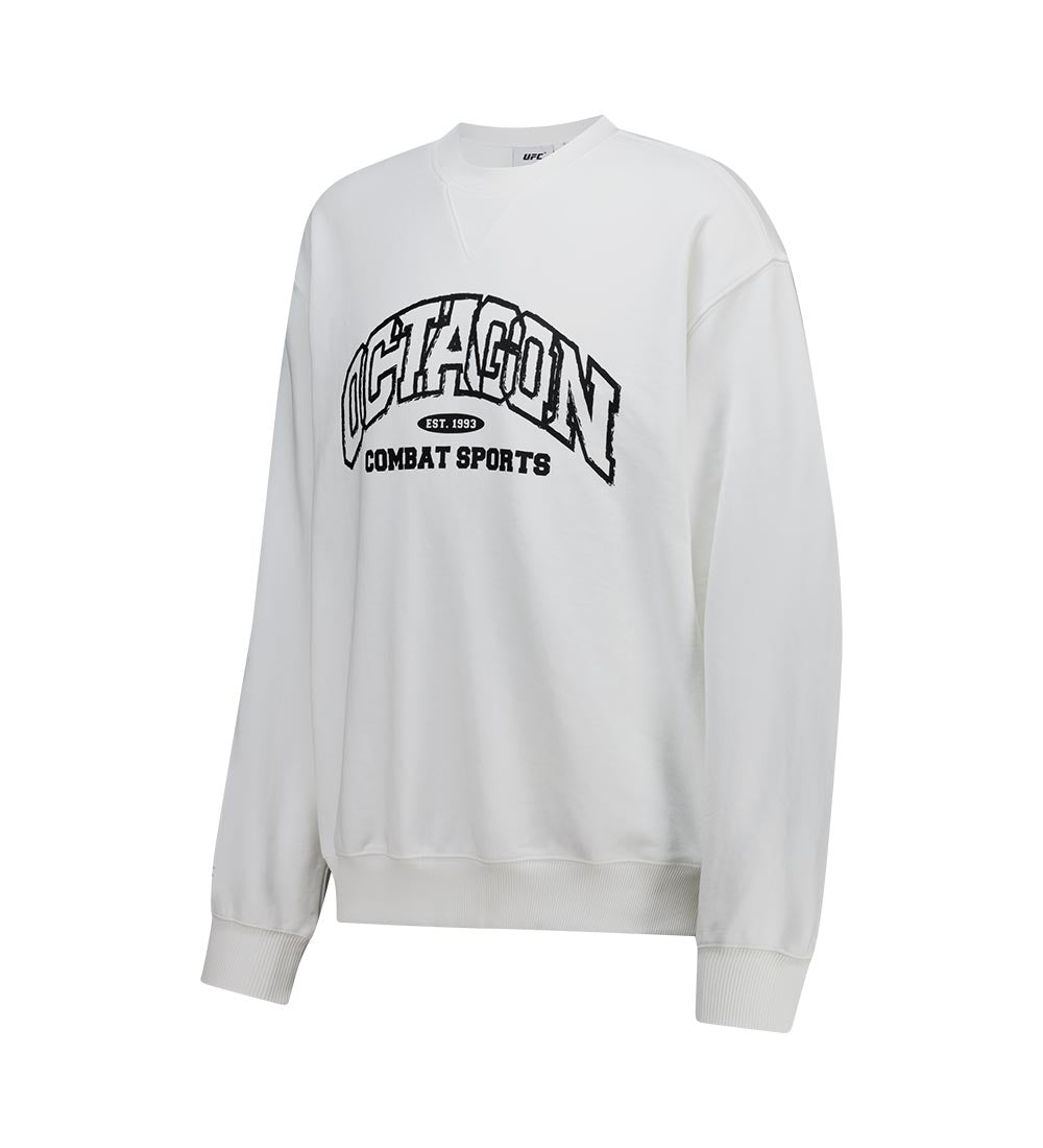 UFC Octagon Relaxed Fit Crewneck Off-White