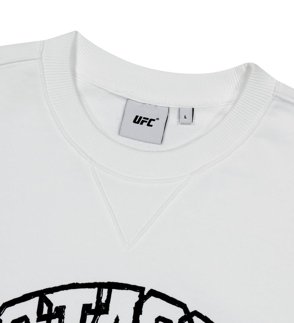 UFC Octagon Relaxed Fit Crewneck Off-White
