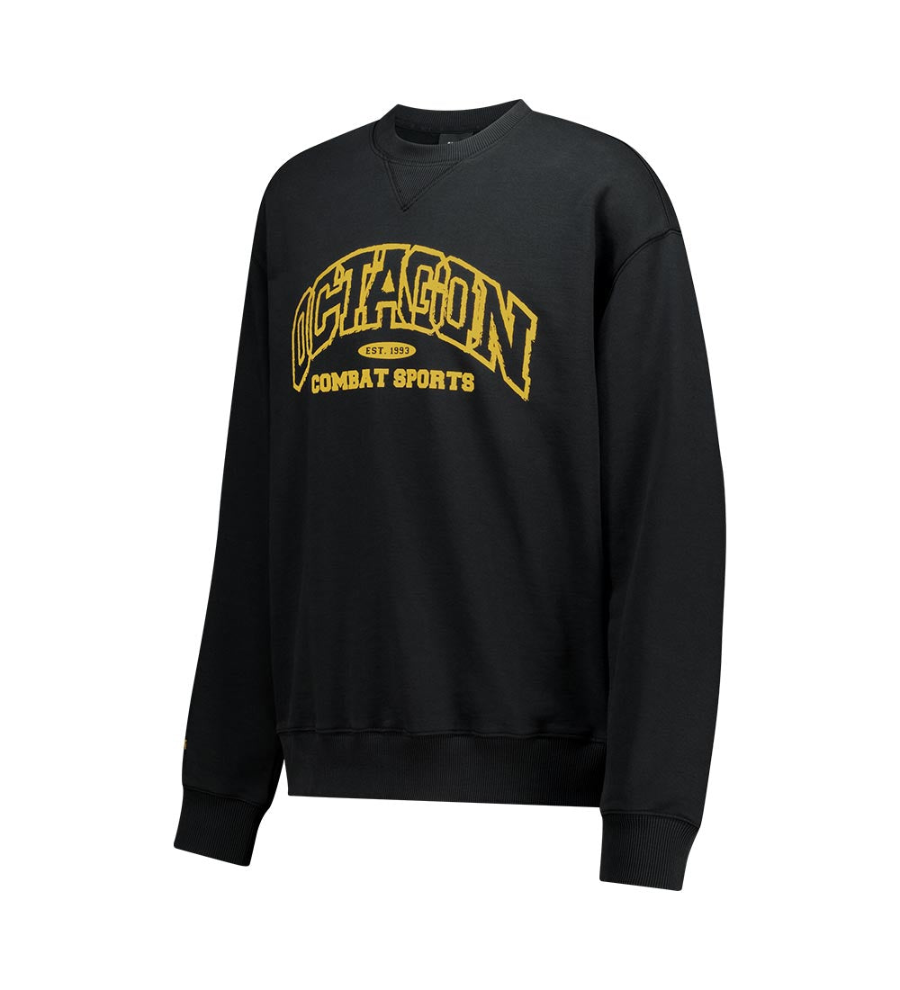 UFC Octagon Relaxed Fit Crewneck Sweatshirt, Black