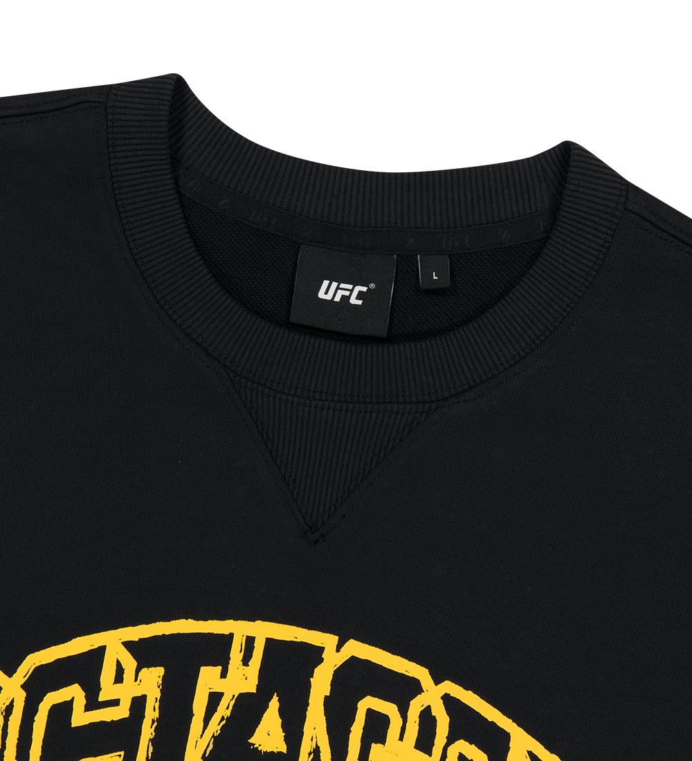 UFC Octagon Relaxed Fit Crewneck Sweatshirt, Black