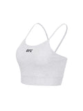 UFC Basic Cropped Sleeveless Top, White and Gray