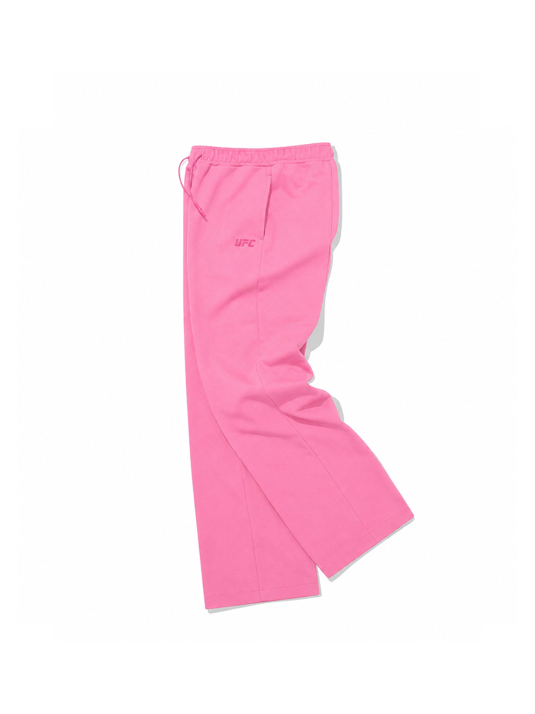 UFC Basic Wide-Leg Pants with Slits, Pink