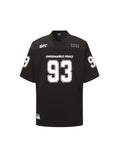 UFC Football Jersey: Long-Sleeved, Loose-Fit T-Shirt, Black