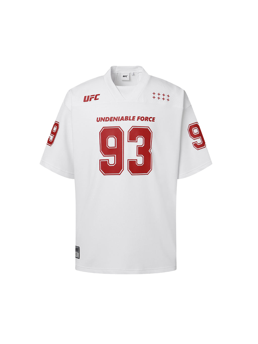 UFC Football Jersey: Long-sleeved, loose-fit T-shirt, white