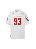 UFC Football Jersey: Long-sleeved, loose-fit T-shirt, white