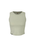 UFC Groove Slim, cropped sleeveless top, light olive