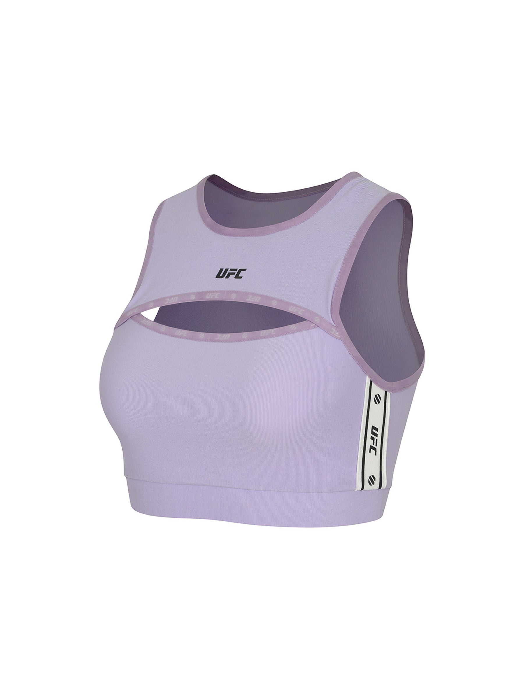 UFC Line Cropped Sleeveless Top, Purple