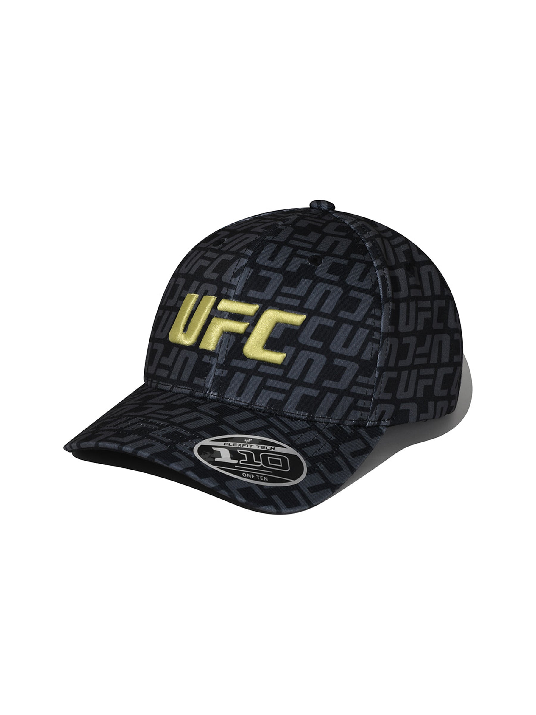 قبعة بيسبول مرنة بشعار UFC من 110 Flex Fit، لون أسود