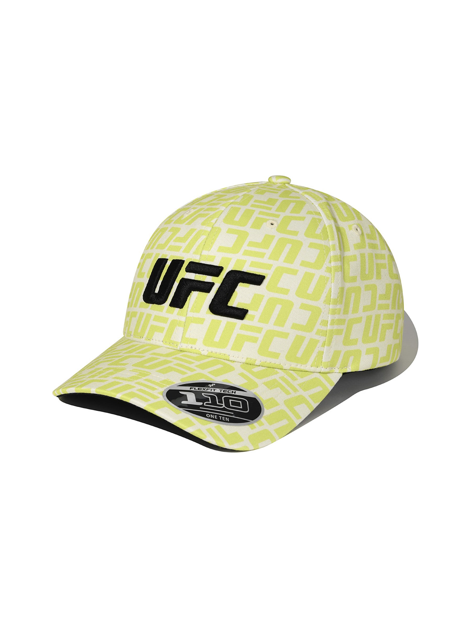 قبعة بيسبول فليكس فيت 110 بشعار UFC الأحادي، أصفر نيون