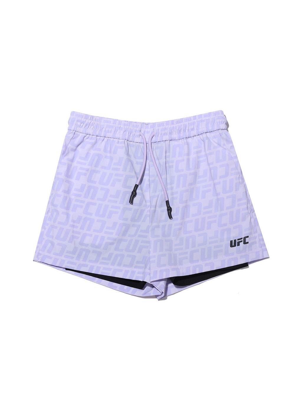 UFC Shorts with Monogrammed Logo, Lavender