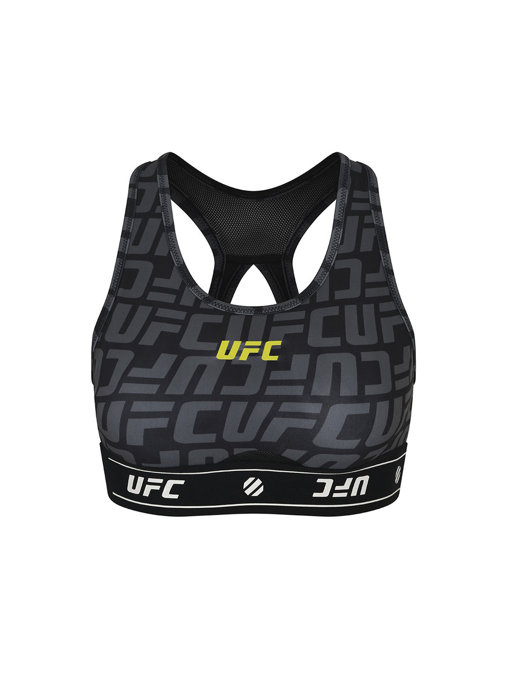 UFC Sports Top with Logo and Monogram, Black