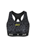 UFC Sports Top with Logo and Monogram, Black