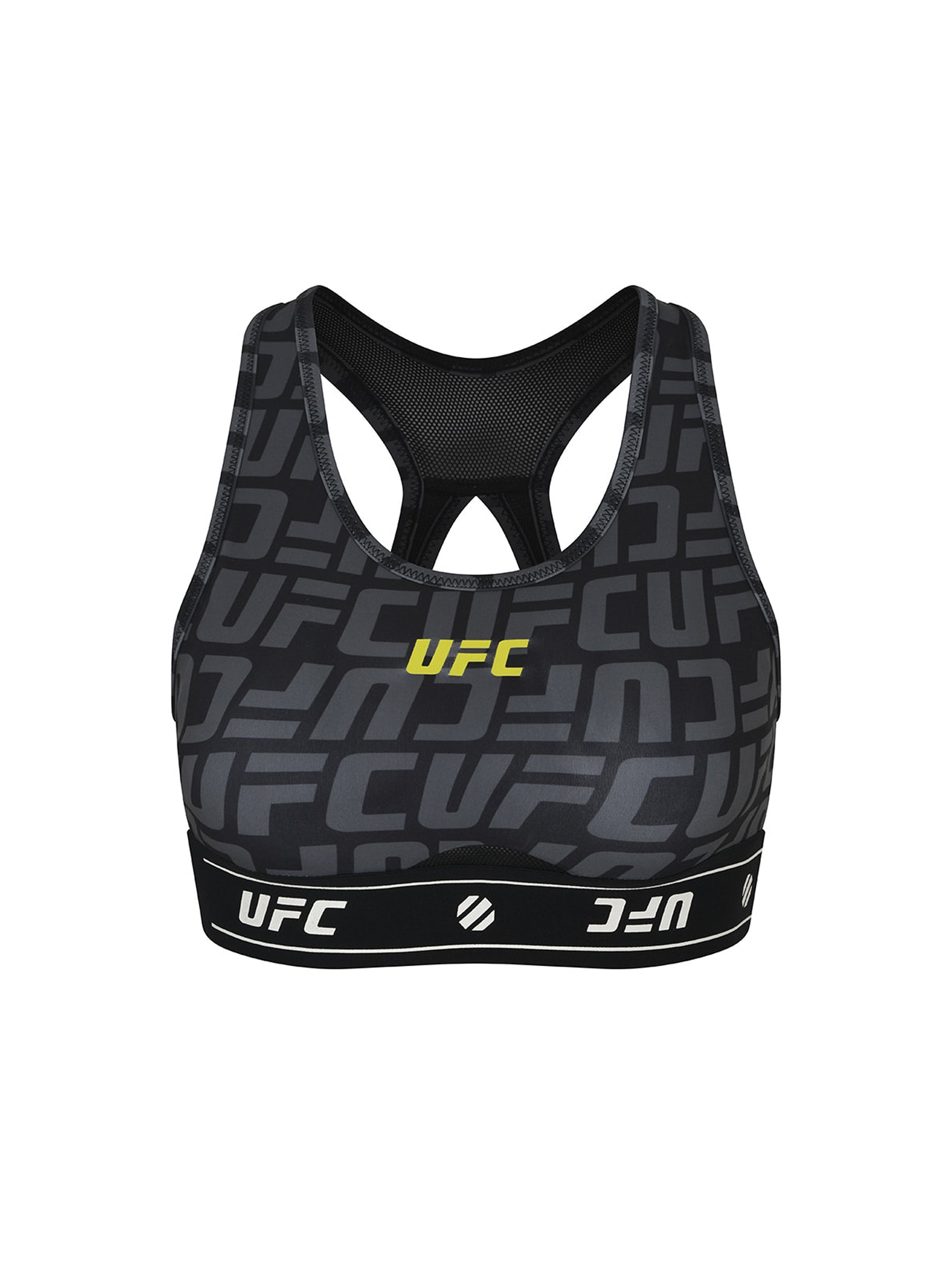 Спортивный топ UFC с логотипом и монограммой, черный