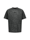 UFC T-shirt with camouflage print, loose fit, short sleeves, charcoal gray