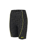 UFC biker shorts with monogrammed logo, slim fit, black